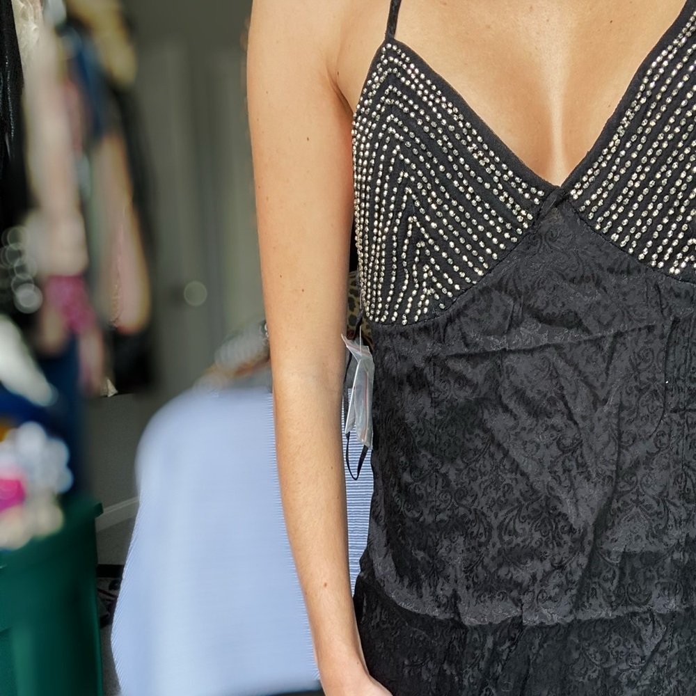 ⚫️SOLD⚫️NWT Free People Black Slip Dress - Picture 3 of 9